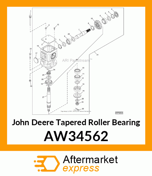 TAPERED ROLLER BEARING, KIT, EXPORT AW34562