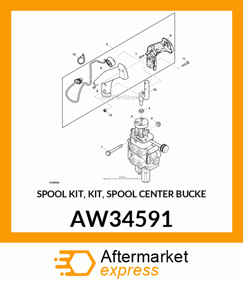 SPOOL KIT, KIT, SPOOL CENTER BUCKE AW34591