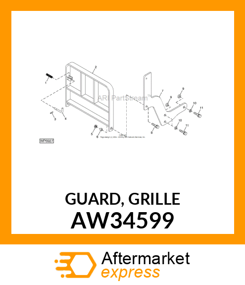 GUARD, GRILLE AW34599