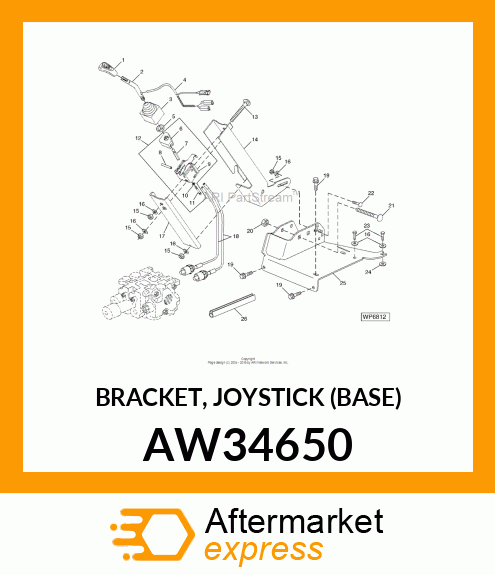 BRACKET, JOYSTICK (BASE) AW34650