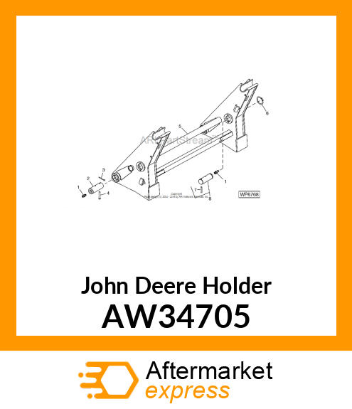 HOLDER, ATTACHMENT (PAINTED) AW34705