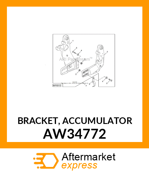 BRACKET, ACCUMULATOR AW34772