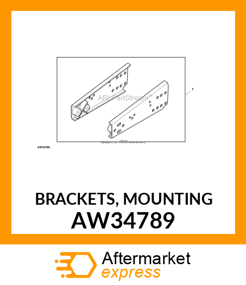 BRACKETS, MOUNTING AW34789