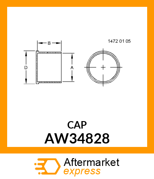 CAP, HUB AW34828