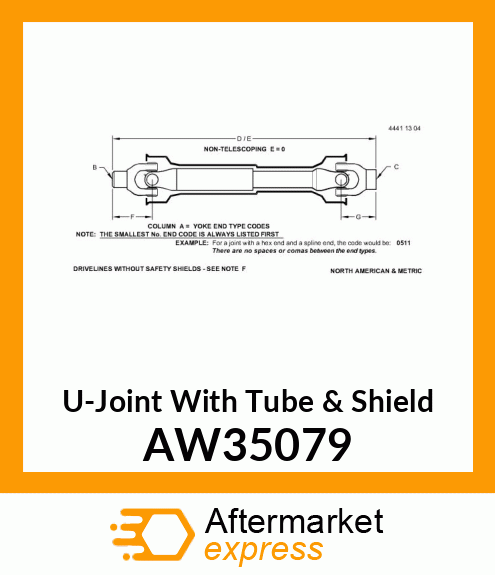 Joint With Tube amp; Shield AW35079