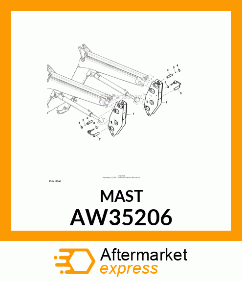 MAST ASSEMBLY (RH) AW35206