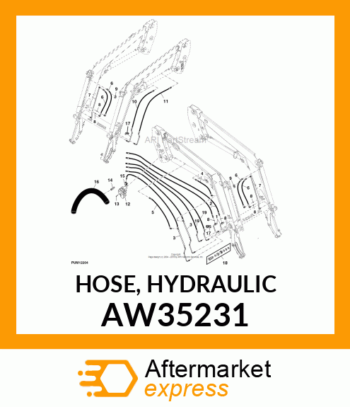 HOSE, HYDRAULIC AW35231