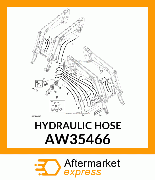 HYDRAULIC HOSE AW35466