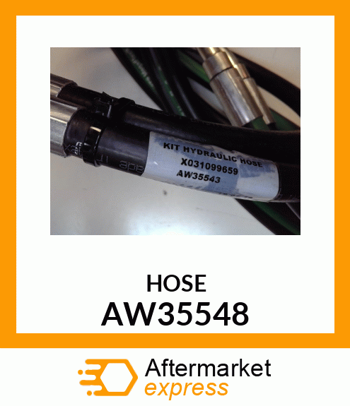 HYDRAULIC HOSE W/ TRANSFER TUBE AW35548
