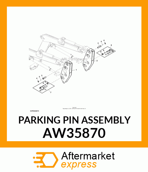 PARKING PIN ASSEMBLY AW35870