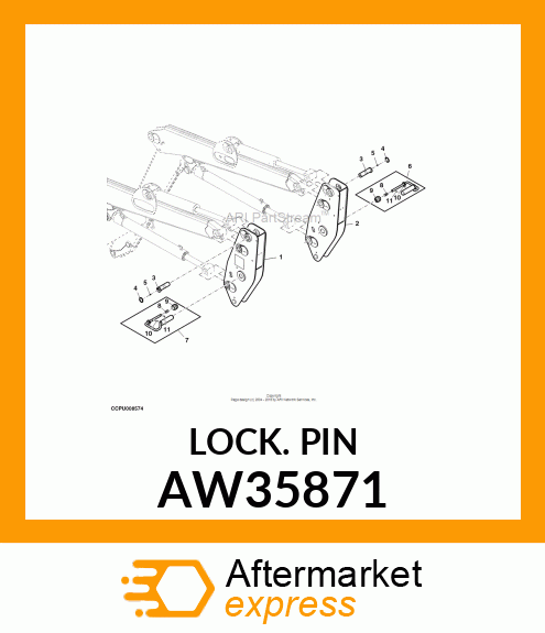 PARKING PIN ASSEMBLY AW35871