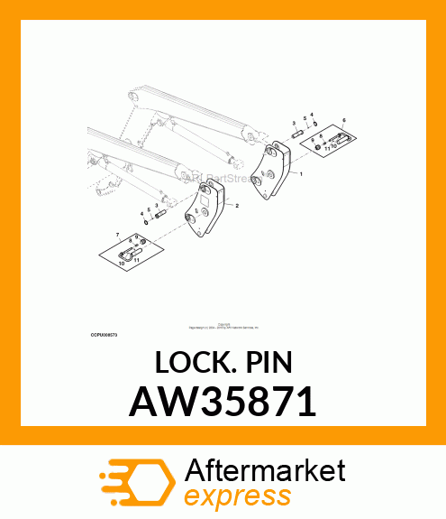 PARKING PIN ASSEMBLY AW35871