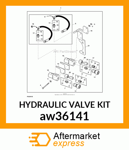 HYDRAULIC VALVE KIT aw36141