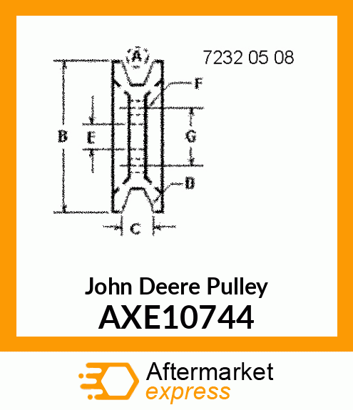 PULLEY, 393.7 O.D. HC AXE10744