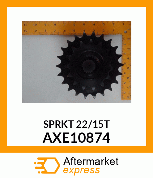 DRIVE SPROCKET, ASSY, 15T/ 22T FH AXE10874