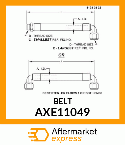 HYDRAULIC HOSE AXE11049