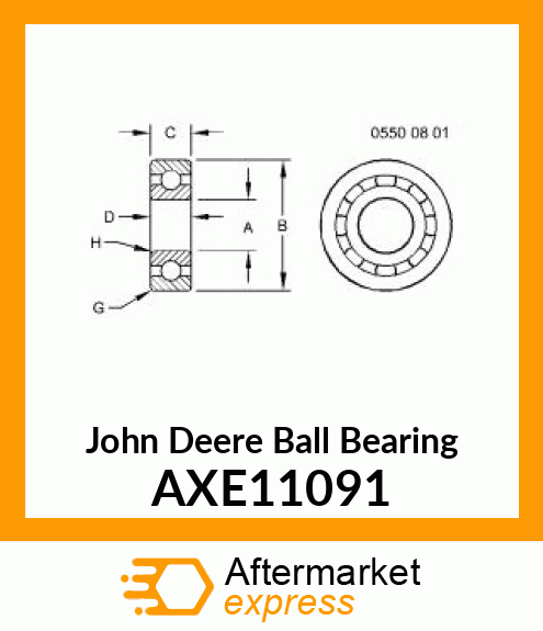 BALL BEARING, AXE11091