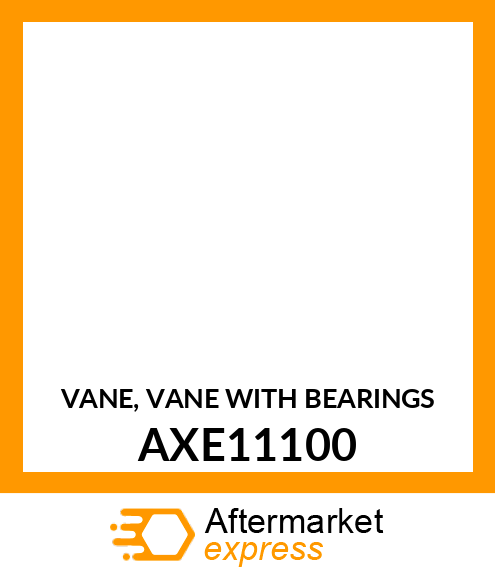 VANE, VANE WITH BEARINGS AXE11100