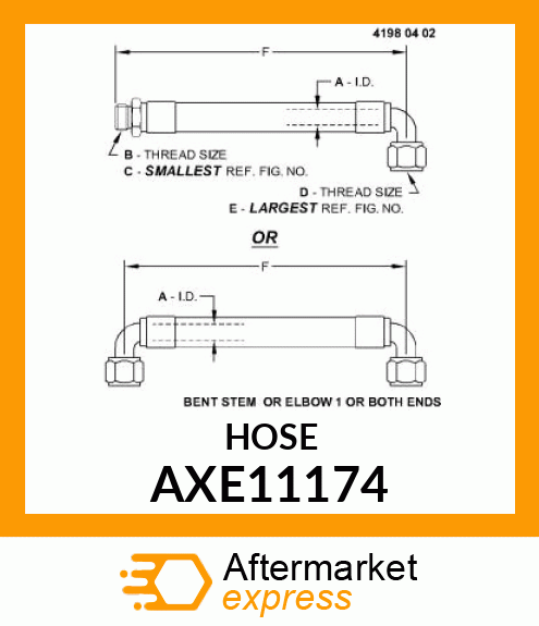 HYDRAULIC HOSE, AXE11174