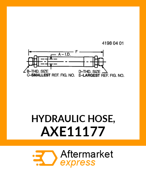 HYDRAULIC HOSE, AXE11177