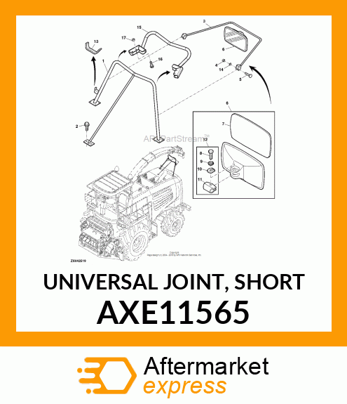 UNIVERSAL JOINT, SHORT AXE11565