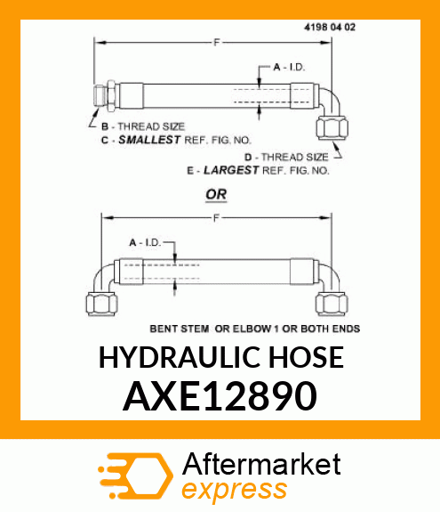 HYDRAULIC HOSE AXE12890