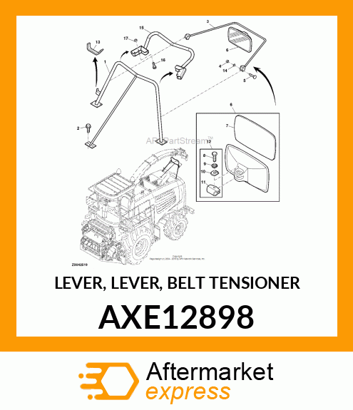 LEVER, LEVER, BELT TENSIONER AXE12898