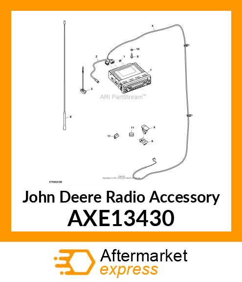 RADIO ACCESSORY, MICROPHONE FOR PRE AXE13430