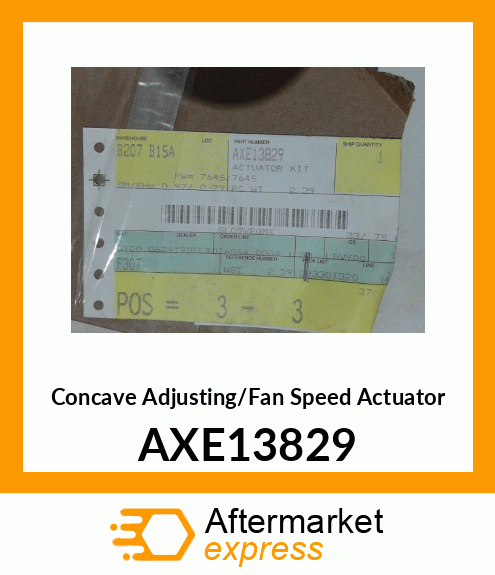 ACTUATOR KIT, CONCAVE AND FAN SPEED AXE13829