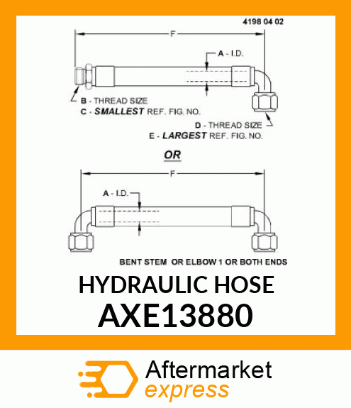 HYDRAULIC HOSE AXE13880