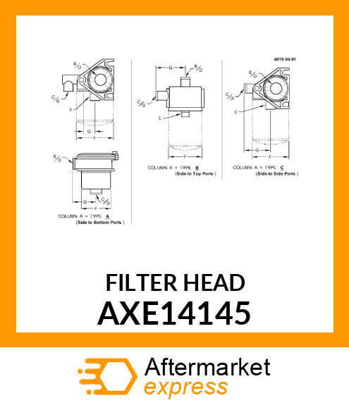 FILTER HEAD AXE14145