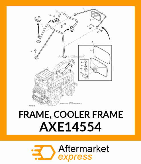 FRAME, COOLER FRAME AXE14554