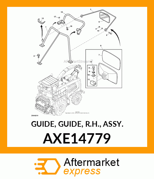 GUIDE, GUIDE, R.H., ASSY. AXE14779