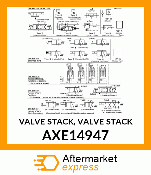 VALVE STACK, VALVE STACK AXE14947