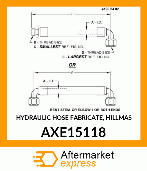 HYDRAULIC HOSE AXE15118