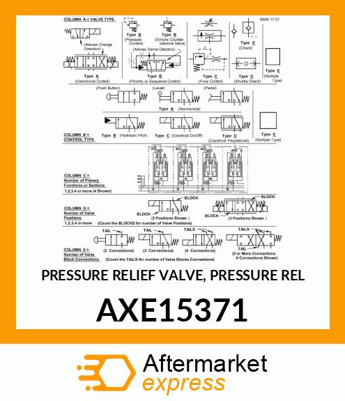 PRESSURE RELIEF VALVE, PRESSURE REL AXE15371