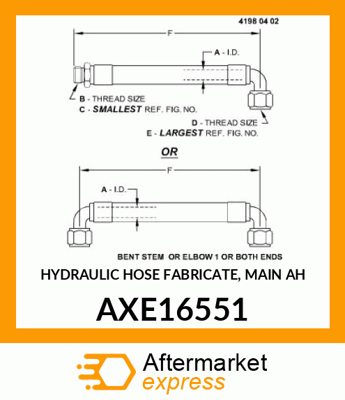 HYDRAULIC HOSE AXE16551