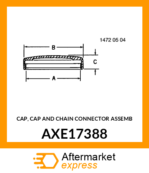 CAP, CAP AND CHAIN CONNECTOR ASSEMB AXE17388