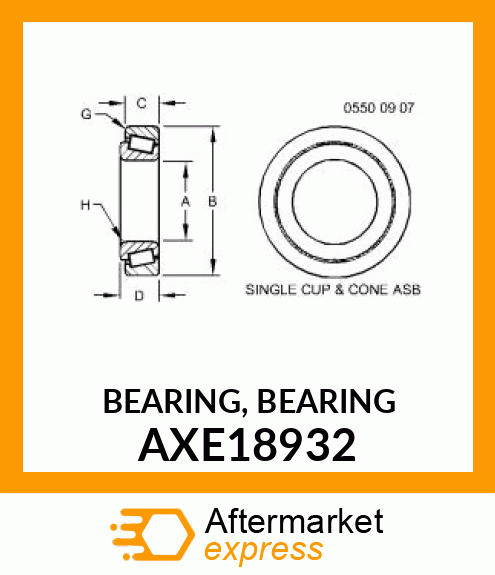 BEARING, BEARING AXE18932