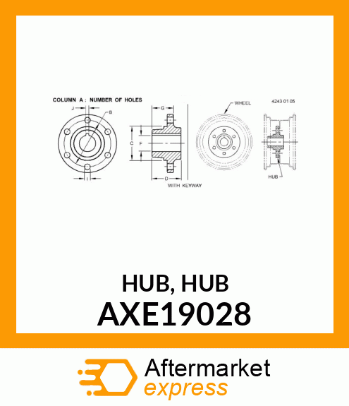 HUB, HUB AXE19028