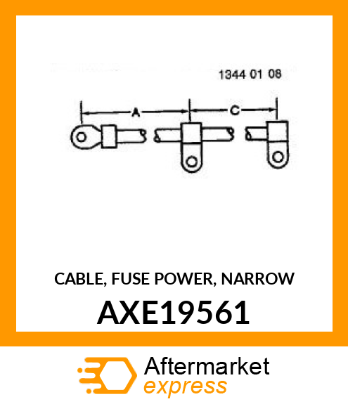 CABLE, FUSE POWER, NARROW AXE19561
