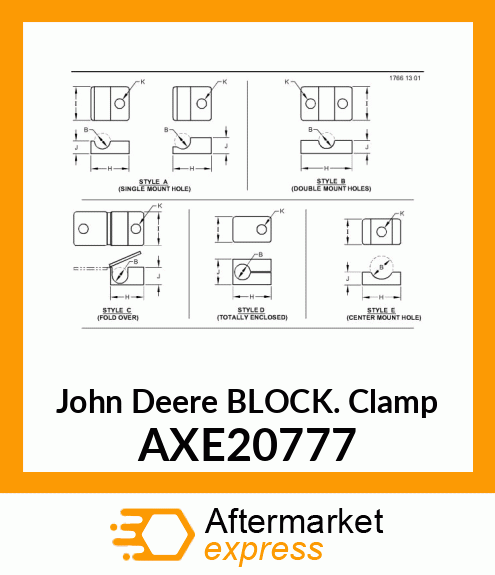 BLOCK CLAMP, CLAMP 20 AXE20777