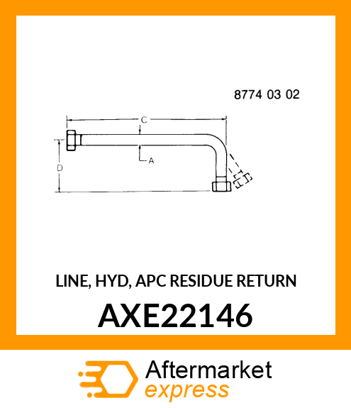 LINE, HYD, APC RESIDUE RETURN AXE22146