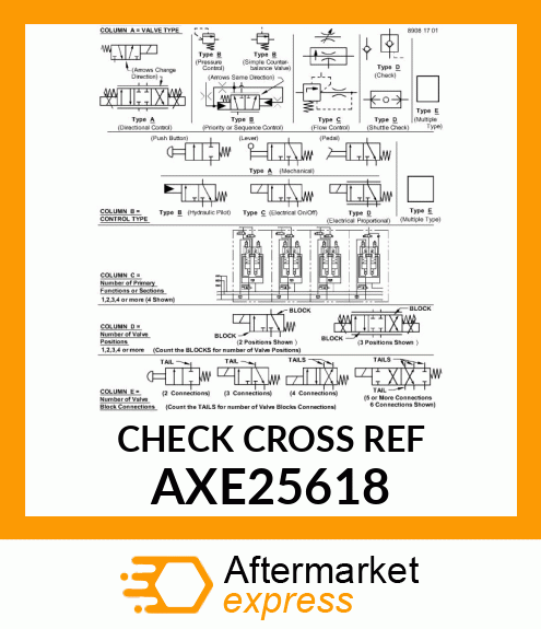 VALVE STACK, VALVE STACK (changes to AXE46934) AXE25618