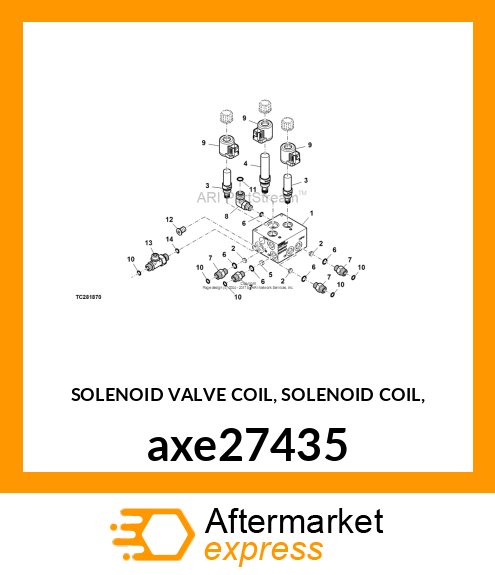 SOLENOID VALVE COIL, SOLENOID COIL, axe27435