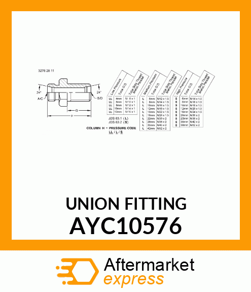 UNION FITTING AYC10576