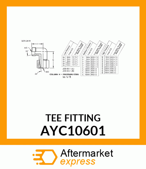 TEE FITTING AYC10601