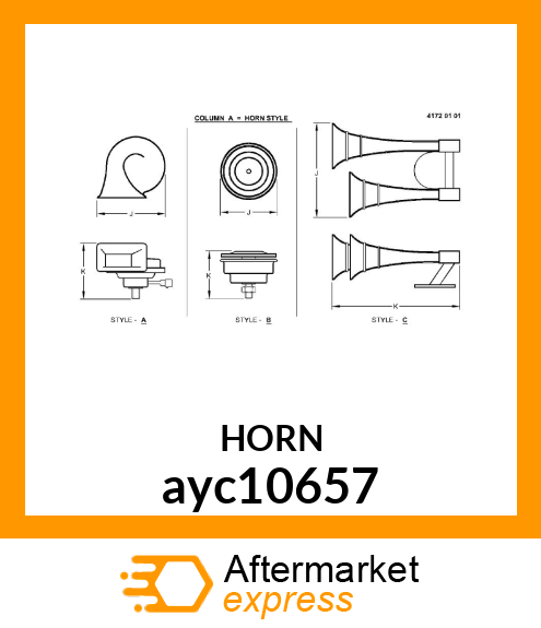 HORN ayc10657