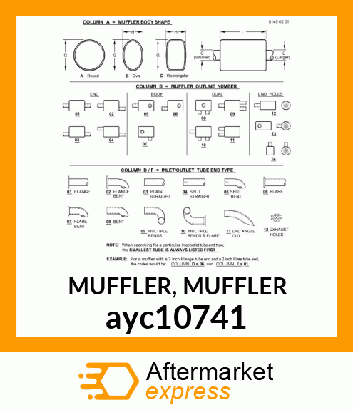 MUFFLER, MUFFLER ayc10741