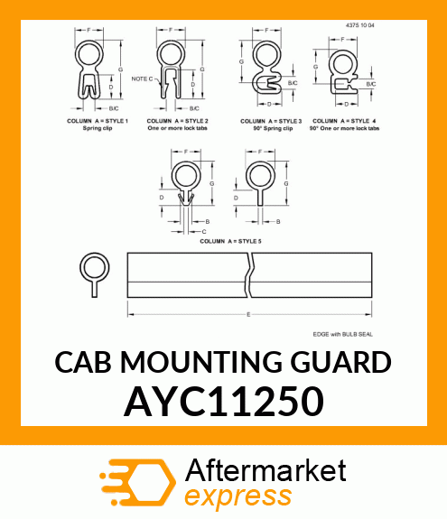 CAB MOUNTING GUARD AYC11250